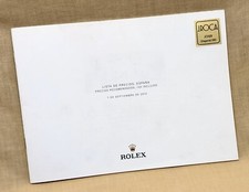 ROLEX 2012 Price List Precios