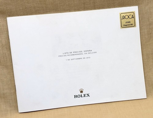Rolex 2012 price list precios - rolex,