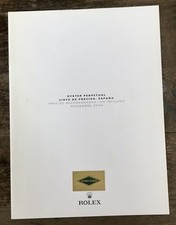 ROLEX 2004 Price List Spain