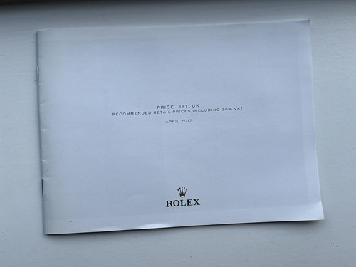 Rolex price list - rolex, 2017