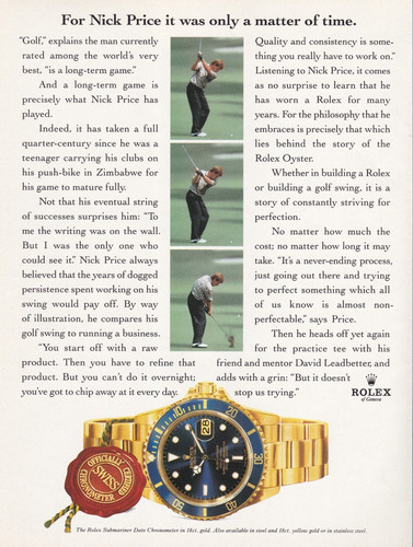 Rolex submariner nick price - submariner,